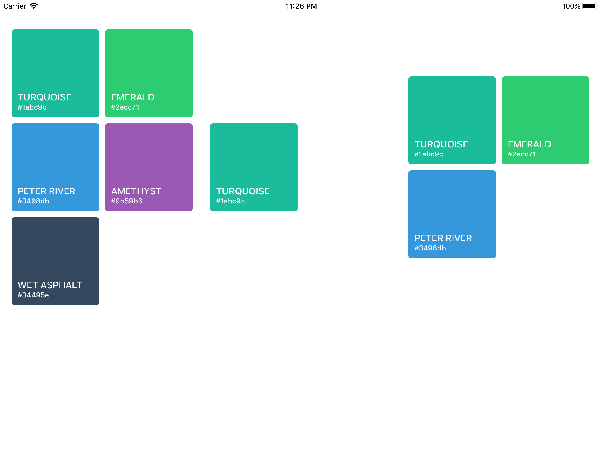 iPad Air 2 Landscape - Nested grid iPad Air 2 Landscape